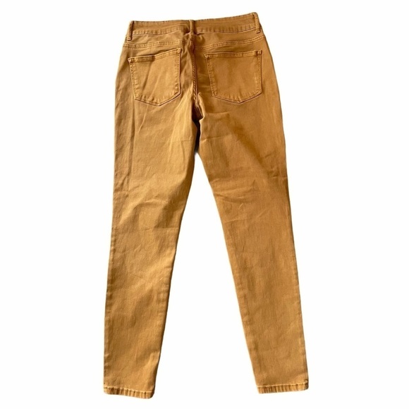 Maurices burnt dark yellow denim jeans crop  ankles - Picture 3 of 8